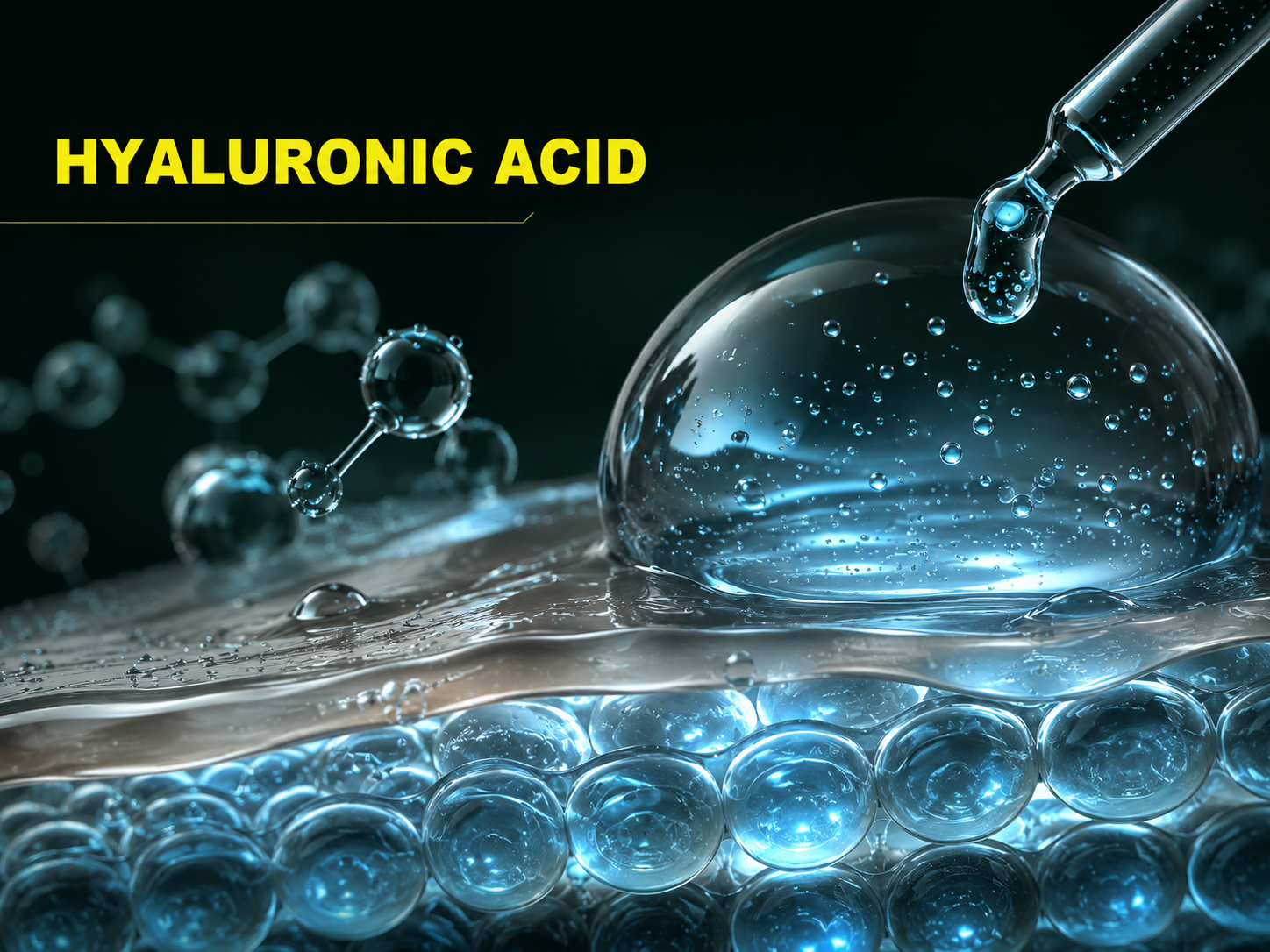 Hyaluronic acid hydration visual