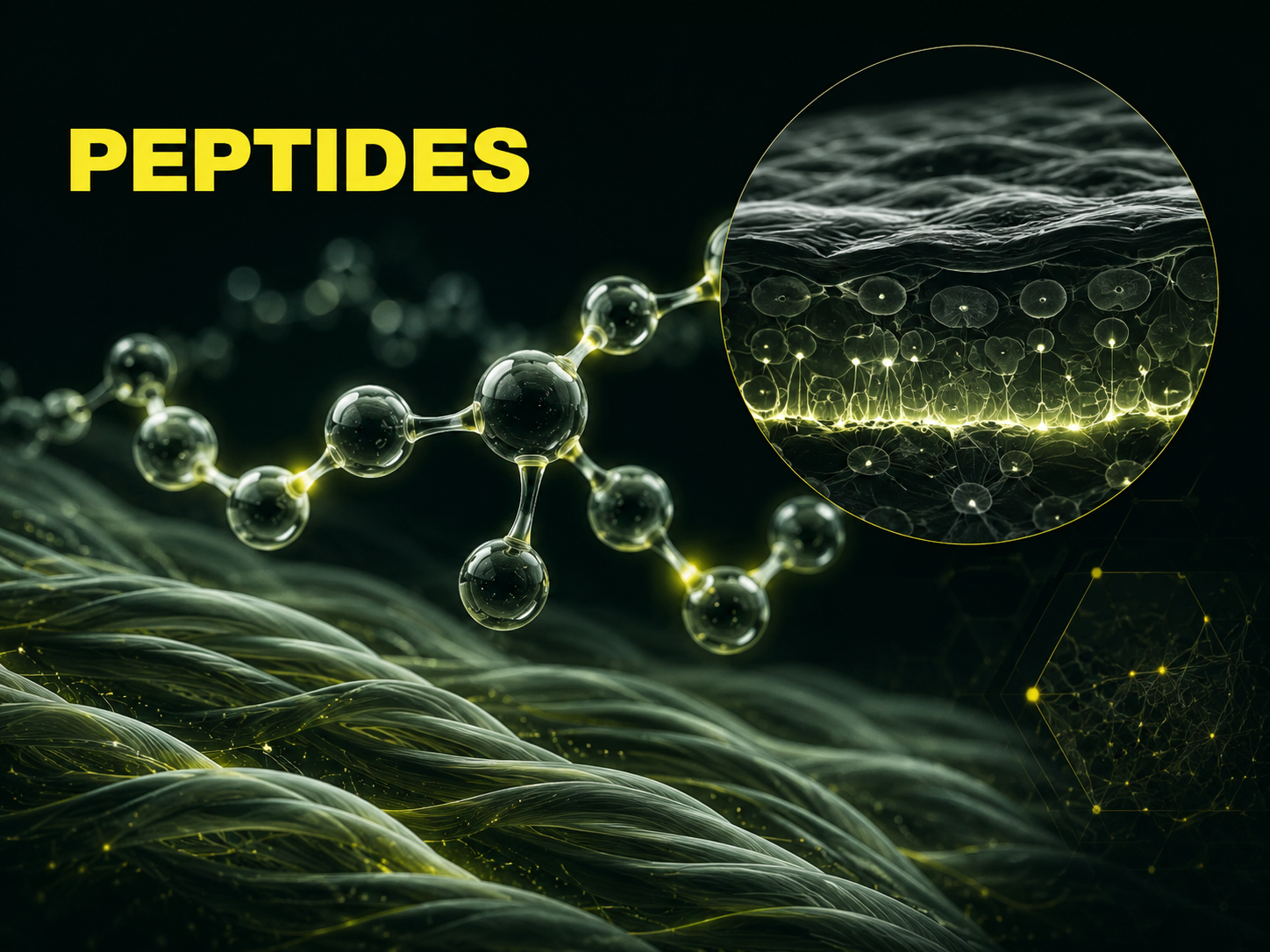 Peptides skin renewal visual