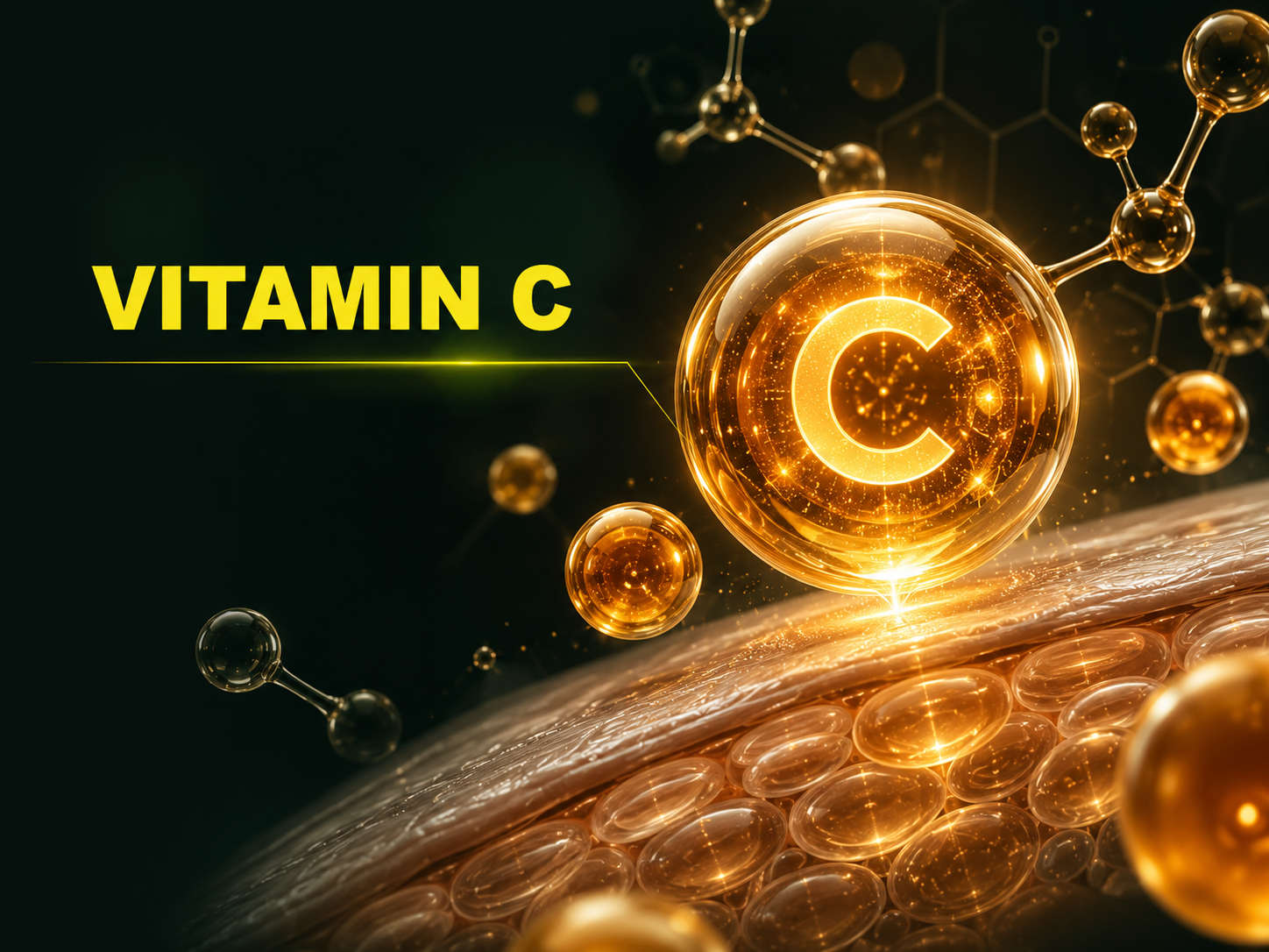 Vitamin C brightening support visual