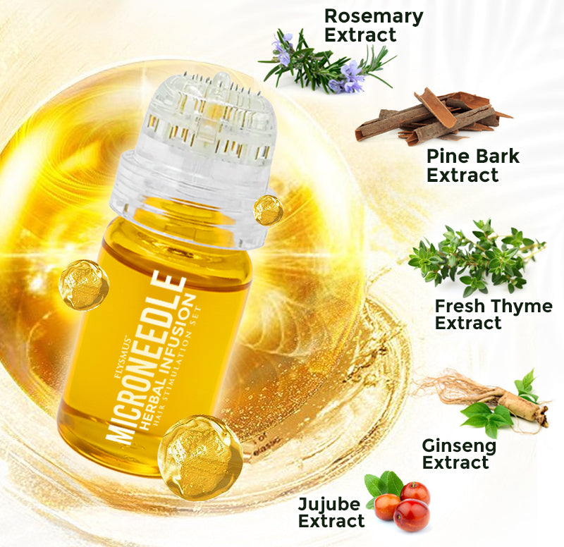 flysmus® Microneedle Herbal Infusion Hair Stimulation Set 🇺🇸